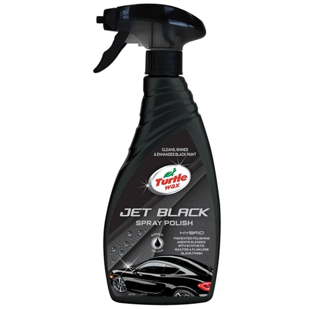 Полироль для кузова чорна з воском Turtle Wax Jet Black Spray Polish 500 мл (53203)