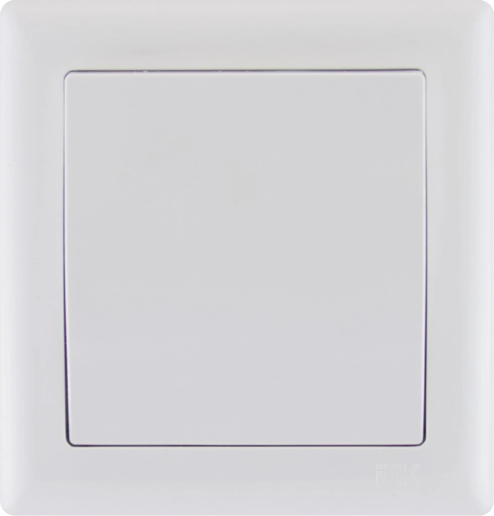 ВК01-06-0-ББ Вимикач двополюсний 1кл серія BOLERO (білий) IEK, фото 1