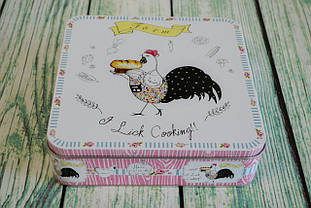 Жерстяна коробка 195х195х55мм принт №3