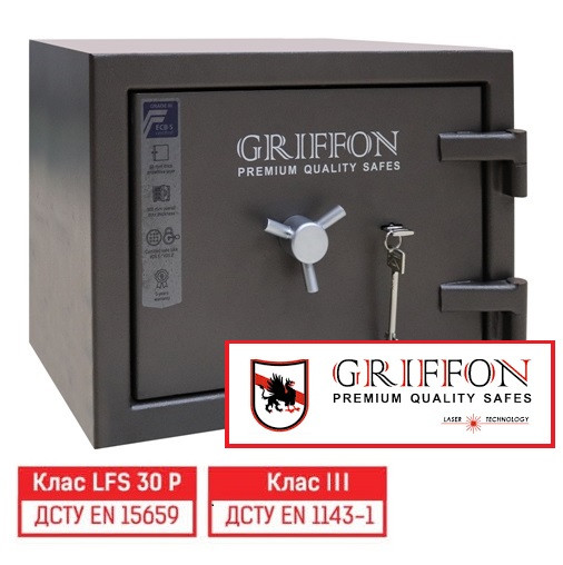 Сейф вогнезламостійкий,сейф зламостійкий Griffon CLE III.37.K (3 клас). Класс 3, 30 хв вогнестійкості