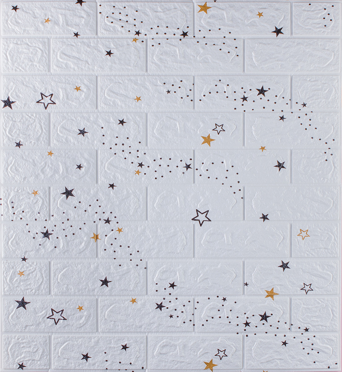 3D Панель Самоклеящая Обои Под Декоративный Кирпич Самоклейка 3Д Белый ...