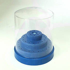 Підставка для борів кругла з кришкою 50+10 шт., ВВ03 синя