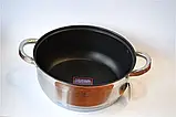 Набір кухонного посуду із нержавіючої сталі 12 предметів Edenberg EB-4020 Набір каструль для індукційної плити, фото 8