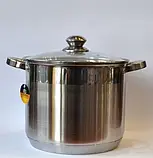 Набір кухонного посуду із нержавіючої сталі 12 предметів Edenberg EB-4020 Набір каструль для індукційної плити, фото 4