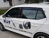 Дефлектори вікон (вітровики) Skoda Fabia III Hetchback 2014- (HIC/Тайван), фото 4
