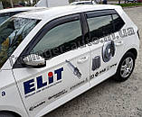 Дефлектори вікон (вітровики) Skoda Fabia III Hetchback 2014- (HIC/Тайван), фото 3