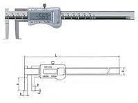 Штангенциркуль цифровий галузевої ШЦЦО 0-300-0.01 (для зовнішніх вимірювань канавок), фото 1