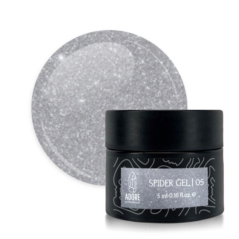 Гель-павутинка для нігтів ADORE Spider Gel №05 Silver 5 мл