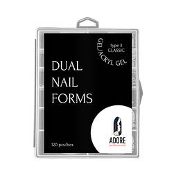 Форми для нарощування нігтів ADORE Dual Nail Forms Type 3 Classic 120 шт
