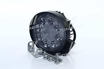 Фара LED кругла 24W, 8 ламп, 110*128мм, широкий промінь