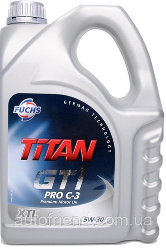 Синтетическое моторное масло TITAN(титан) GT1 PRO C-3 SAE 5W-30 4л ...