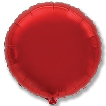 Фольгована кулька коло червоний 18" Flexmetal
