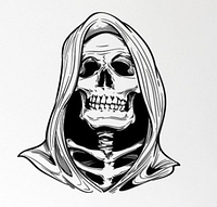 Інтер'єрна наклейка Марний Жнець ABC Гелловін