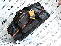 Дорожная сумка SkyTravel двухуровневая Большая сумка на колесах XL (70 л) Темно-серая (67*34*32)