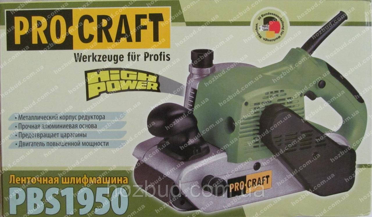 Стрічкова шліфмашина Procraft PBS 1950