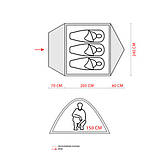 Намет тримісний Green Camp GC-1011-2 на 2 входи, фото 7
