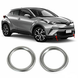 Toyota CHR Накладки на протитуманки (2 шт., неірж) ARS Накладки на протитуманки Тойота С-ХР