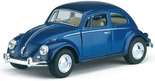 Дитяча колекційна машинка Kinsmart VOLKSWAGEN BEETLE 5'' CLASSIC Matte KT5057WM металева інерційна відчиняються двері
