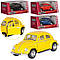 Дитяча колекційна машинка Kinsmart VOLKSWAGEN BEETLE 5'' CLASSIC Matte KT5057WM металева інерційна відчиняються двері, фото 3