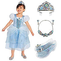 Карнавальний костюм, плаття Попелюшки+ Тіара+ туфельки 2021, Disney Cinderell