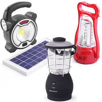 Ліхтарі переносні, кемпінгові, кишенькові