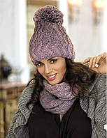 Красивый модный комплект шапка и шарф-снуд от Kamea - LUISA.