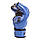 Рукавички для змішаних єдиноборств MMA (дитячі/дорослі) Zelart BO-1395 синій-чорний, фото 4