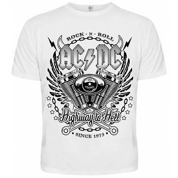 Біла футболка AC/DC (since 1973), Розмір XXL