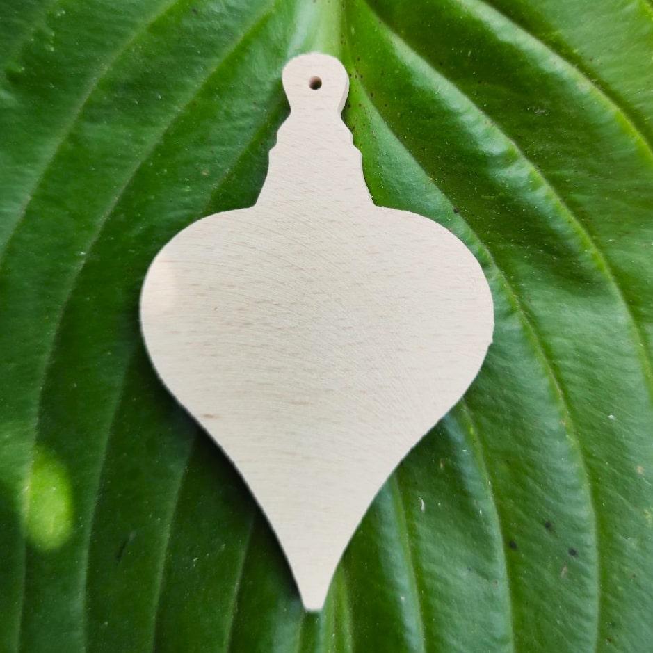 Підвіска дерев'яна "Іграшка-2" на ялинку 5,2*6,1 см.|заготівля для декору | під фарбування | для декупажу