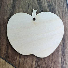 Підвіска фанерна"Яблуко" на ялинку 7,9*6,5 см.|заготівля для декору | під фарбування | для декупажу