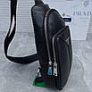Чоловіча слінг сумка P r a d a, фото 5