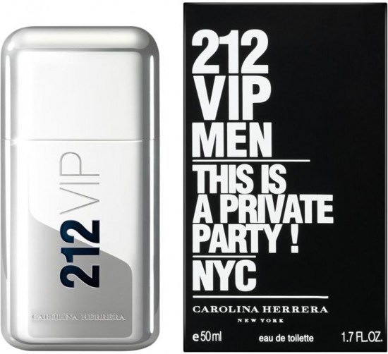 Чоловіча туалетна вода Carolina Herrera 212 Vip men 100 мл
