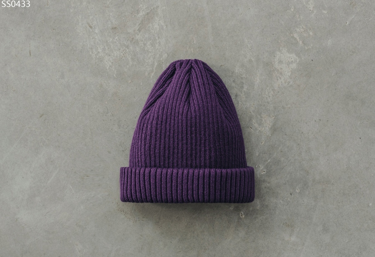 Зимняя шапка бини Staff purple фиолетовый SS0433 - фото 2 - id-p1477623258