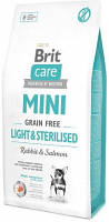 Диетический корм Brit Care GF Mini Light & Sterilised (Брит Кеа) для стерелизованных собак 7 кг