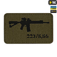 M-TAC НАШИВКА AR-15 223/5,56 LASER CUT RANGER GREEN/BLACK