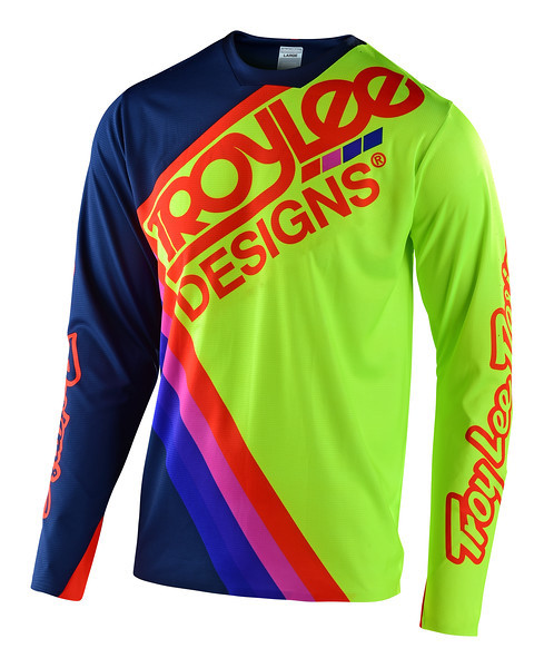 Джерси TLD Sprint Ultra Jersey [Tilt Navy/FLO Yellow] размер Md
