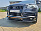 Сплітер накладка на передній бампер Audi Q7 2009-2015 г.в. під бампер S-Line, фото 2