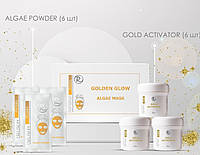 Набор Альгинатная маска "Сияние золота" Golden Glow Algae Mask, 6 процедур