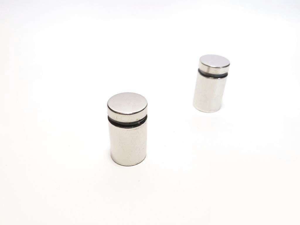 Кріплення дистанційне 19х20мм хром для скла, дзеркал, рекламних вивісок і табличок, фото 1