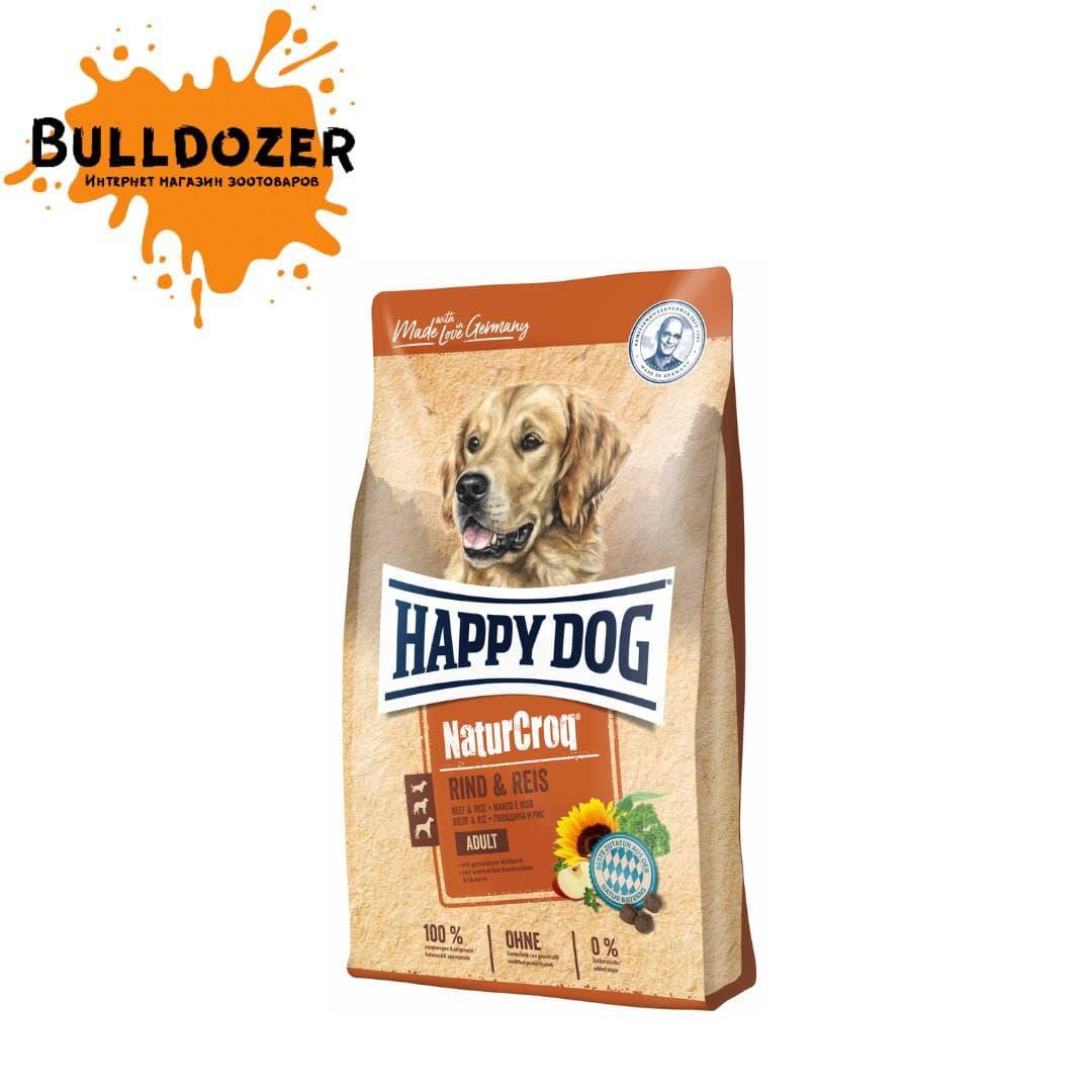 Happy Dog (Хеппі Дог) NaturCroq Rind & Reis - Сухий корм для дорослих собак з яловичиною та рисом