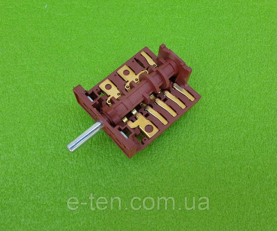 Перемикач п'ятипозиційний AC606A (AC6) вал 606 / 16А /250V /Т150 (контакти зовні 6+5) ARGESON,Туреччина