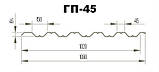 Профнастил ГП-45 цинк 0,65 мм, фото 2