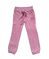 Дитячі спортивні штани для дівчинки 110 см рожеві