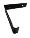 Консоль LOFT 200х200х40мм металева кутова чорна, полкотримач ДС, фото 3