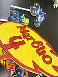 Топери Спалах і диво-машинки Пластикові топери з принтом Індивідуальні топери на замовлення Топері на торт, фото 2