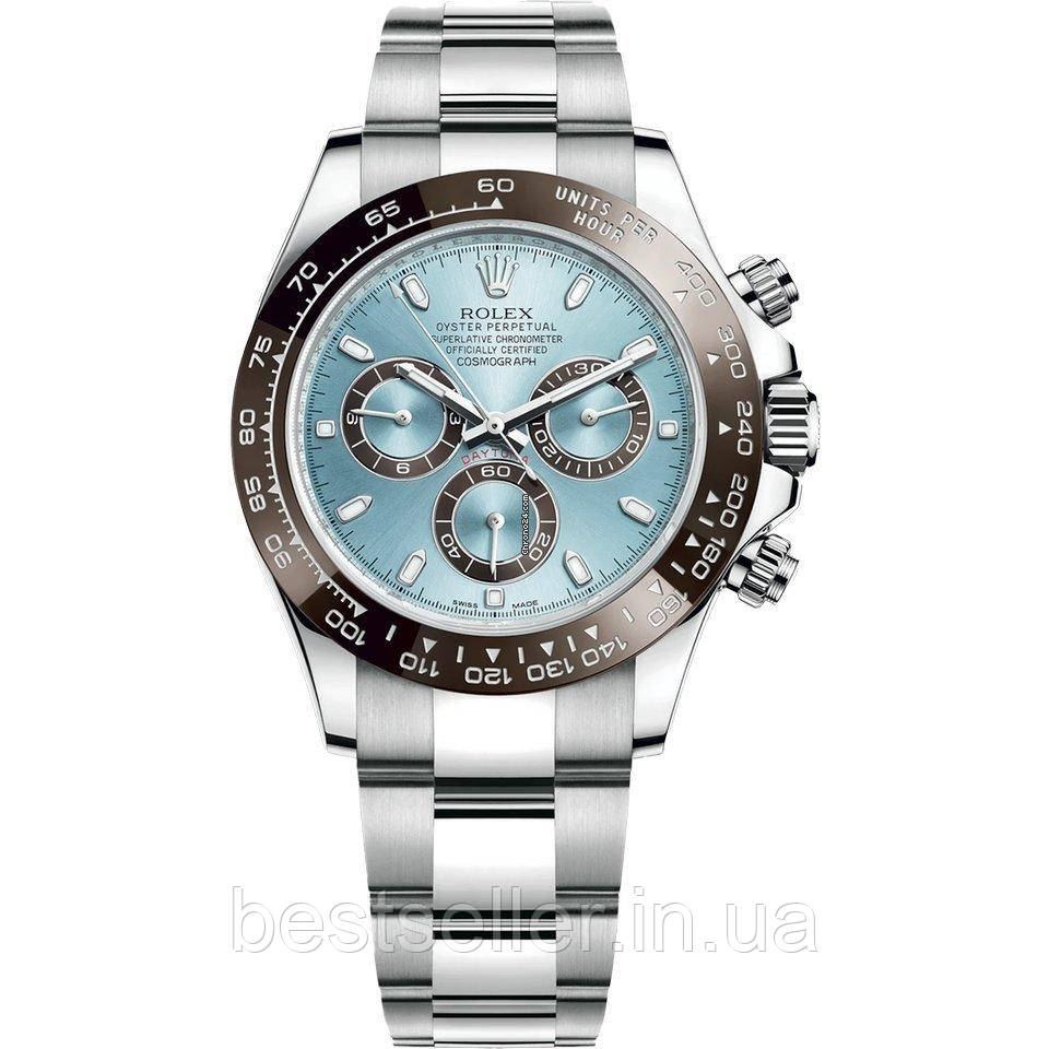 ROLEX DAYTONA COSMOGRAPH 40MM SILVER BROWN BLUE. AAA