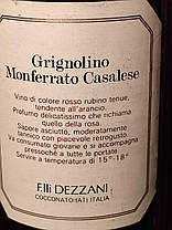 Вино 1983 року Grignolino Італія, фото 2