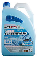 Зимова рідина для скла Autodrive Winter Screenwash -22°C (4L) Sport