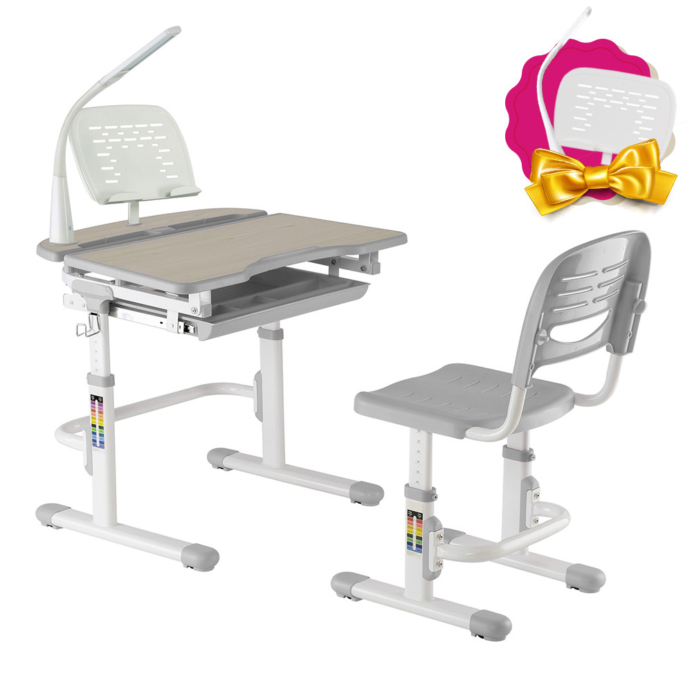 Дитяча парта зі стільчиком FunDesk Sorriso Grey, фото 1