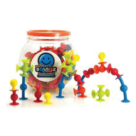 Конструктор на міні-присосках Fat Brain Toys MiniSquigz 75 шт. (F107ML), фото 1